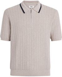 Wax London - Cotton-Cashmere Bury Polo Shirt - Lyst