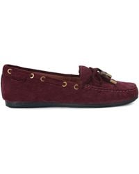 Kurt Geiger - Suede Eagle Moccasins - Lyst