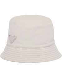 Prada - Triangle-logo Bucket Hat - Lyst