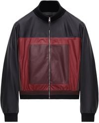 Loewe - Leather Cropped Jacket - Lyst