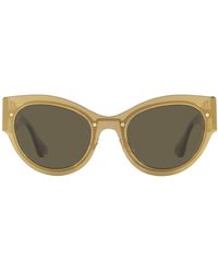 Versace - Cat Eye Grey Tinted Sunglasses - Lyst