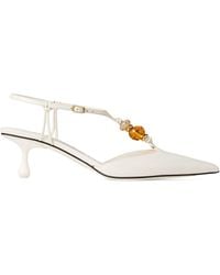Jimmy Choo - Lauri 50 Leather Slingback Pumps - Lyst