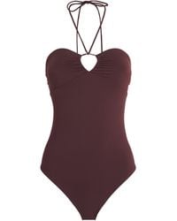 Tory Burch - Halterneck One-Piece Swimsuit - Lyst