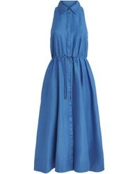 Toccin - Linen-Cotton Tiana Sleeveless Shirt Dress - Lyst