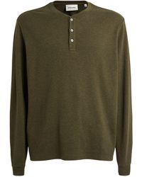 FRAME - Long-sleeve Henley T-shirt - Lyst