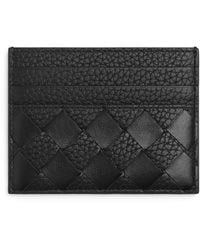 Bottega Veneta - Leather Intrecciato Card Holder - Lyst