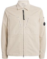C.P. Company - Corduroy Lens Zip-Up Overshirt - Lyst