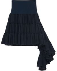 Loewe - Silk Ruffled Mini Skirt - Lyst