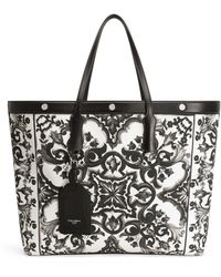 Dolce & Gabbana - Canvas Majolica Tote Bag - Lyst