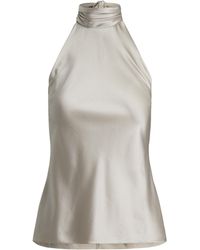 Ralph Lauren - Mulberry Silk-Blend Chiltontop - Lyst