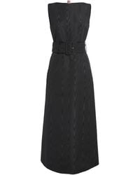 Thom Browne - Silk Belted Maxi Dress - Lyst