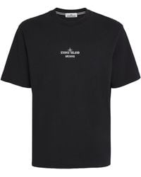 Stone Island - Cotton Archivio Logo T-Shirt - Lyst
