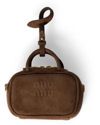 Miu Miu - Suede Beau Micro Bag - Lyst