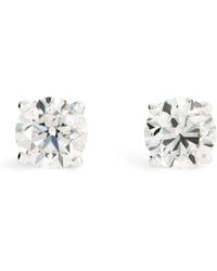 Harrods - And Diamond Stud Earrings - Lyst