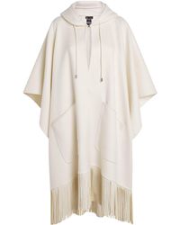 Colombo - Cashmere Fringe-Trim Hooded Cape - Lyst