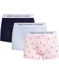 Polo Ralph Lauren - Stretch-cotton Classic Trunks (pack Of 3) - Lyst