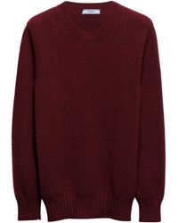 Prada - Wool-Cashmere Crew-Neck Sweater - Lyst