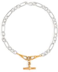 Tilly Sveaas - Medium Sterling T-Bar Clipt Necklace - Lyst