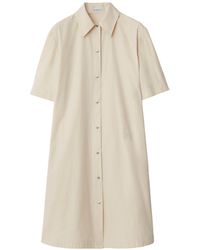 Burberry - Cotton-blend Shirt Dress - Lyst