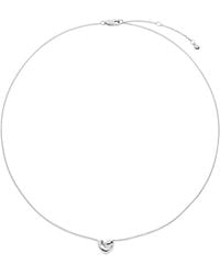 Monica Vinader - Sterling Small Infinity Heart Necklace - Lyst