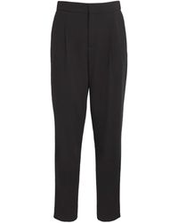 Giorgio Armani - Virgin Wool Straight Tailored Trousers - Lyst