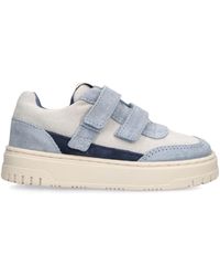 Giorgio Armani - Suede Velcro City Sneakers - Lyst