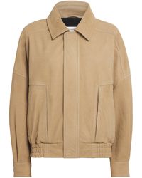 Nour Hammour - Suede Dalma Bomber Jacket - Lyst