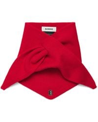 Sandro - Wool-Cashmere Tie Bandana - Lyst