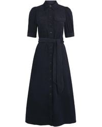 ME+EM - Cotton Corduroy Midi Shirt Dress - Lyst
