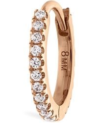 Maria Tash - 8mm Rose Gold And Diamond Eternity Earring - Lyst