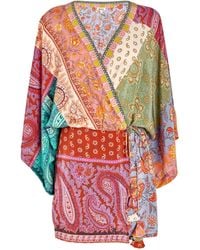 BOTEH - Silk Kaleido Mini Dress - Lyst