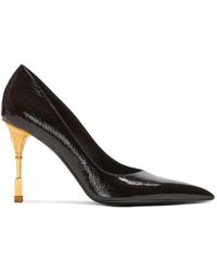 Balmain - Patent Leather Moneta Pumps 95 - Lyst