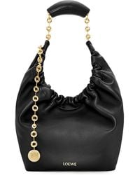 Loewe - Small Leather Squeeze Top-Handle Bag - Lyst