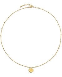 Monica Vinader - Vermeil Mv Siren Muse Disc Chain Necklace - Lyst