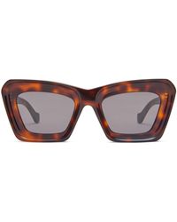 Loewe - Bevelled Cat Eye Sunglasses - Lyst