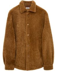 Loewe - Corduroy Merino Shearling Overshirt - Lyst