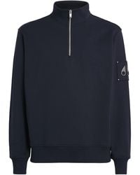 Moose Knuckles - Cotton Hartsfield Quarter-Zip Sweatshirt - Lyst