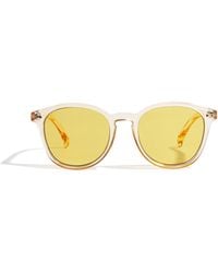 Le Specs - Thin Round Bandwagon Sunglasses - Lyst