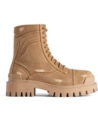 Balenciaga - Combat Strike Lace-Up Boots - Lyst