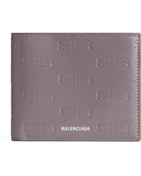 Balenciaga - Leather Debossed Bb Logo Wallet - Lyst