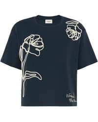 Weekend by Maxmara - Cotton Embroidered Flower T-Shirt - Lyst