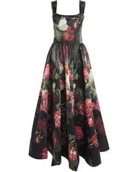 Alice + Olivia - Satin Corseted Guinevere Gown - Lyst