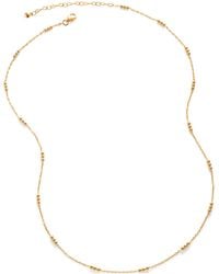 Monica Vinader - Vermeil Triple Beaded Chain Necklace - Lyst