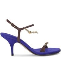 Chloé - Suede Zia Heeled Sandals 80 - Lyst