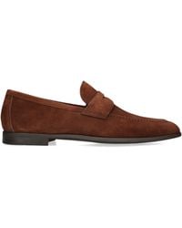 Magnanni - Suede Aston Loafers - Lyst