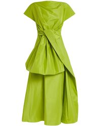 ROKSANDA - Crepe Draped Nila Midi Dress - Lyst