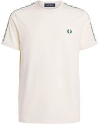 Fred Perry - Cotton Contrast-Tape Ringer T-Shirt - Lyst