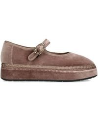 Flabelus - Velvet Double Alcmena Mary Janes - Lyst