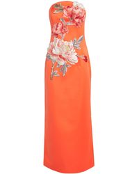 LEO LIN - Floral Appliqué Ava Maxi Dress - Lyst