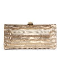 Rodo - Silk Satin Embellished Clutch Bag - Lyst